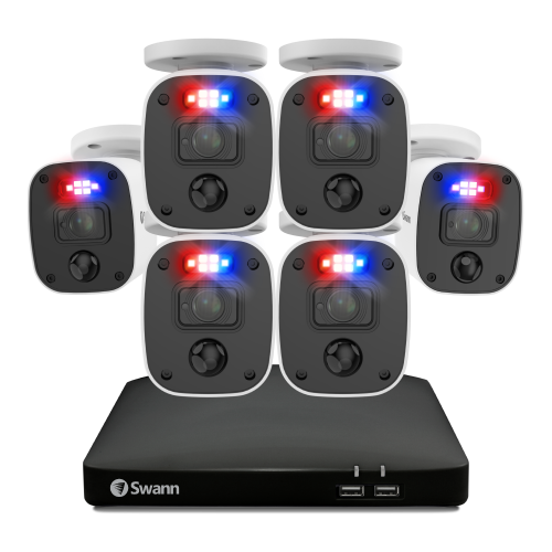 Home 6 Camera 8 Channel 2K DVR 256GB SD Card Security System with Mic | SWDVK-8468562KMQB