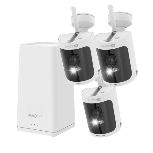 AllSecure650 Wireless Security Kit with 3 x 4K Wire-Free Cameras & Power Hub | SWNVK-AS4K650SD3
