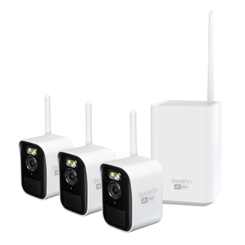 Swann MaxRanger4K™ Mini Long-Range Wireless Security System with 3 Cameras | SWNVK-MRMINISD3