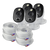 Motion Sensor, Motion-Activated Add-On Bullet Security Camera - 4 Pack | SRPRO-4KWLBWB4