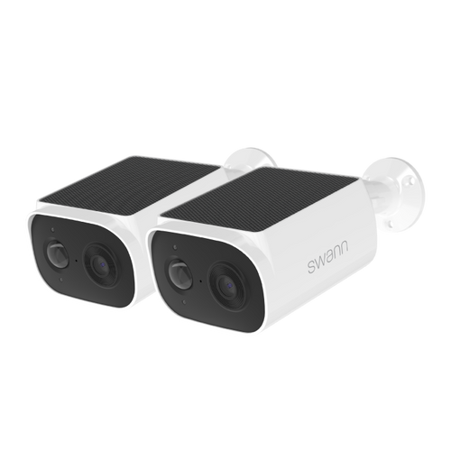 Swann EVO Wireless 2K Solar Security Camera - 2 Pack | SWIFI-SESOL2KBCPK2