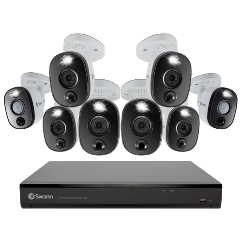 8 Camera 16 Channel 4K Ultra HD DVR Spotlight Security System | SWDVK-1655808WL