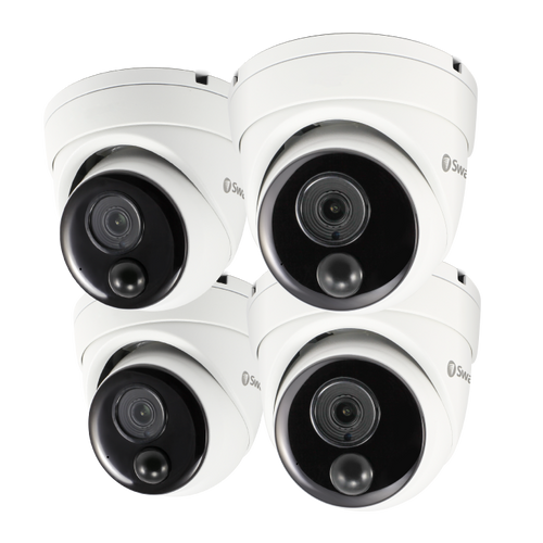 4K Ultra HD Thermal Sensing Dome IP Security Camera - 4 Pack | SRNHD-888MSDWB4