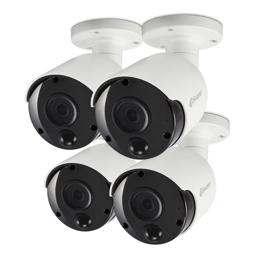 4K Ultra HD Thermal Sensing Bullet IP Security Camera - 4 Pack | SRNHD-887MSBWB4
