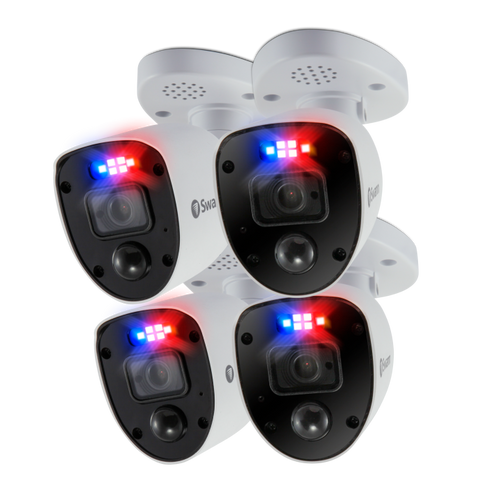 Home 4K Ultra HD Add-On Security Cameras - 4 Pack | SRPRO-4KRLWB4